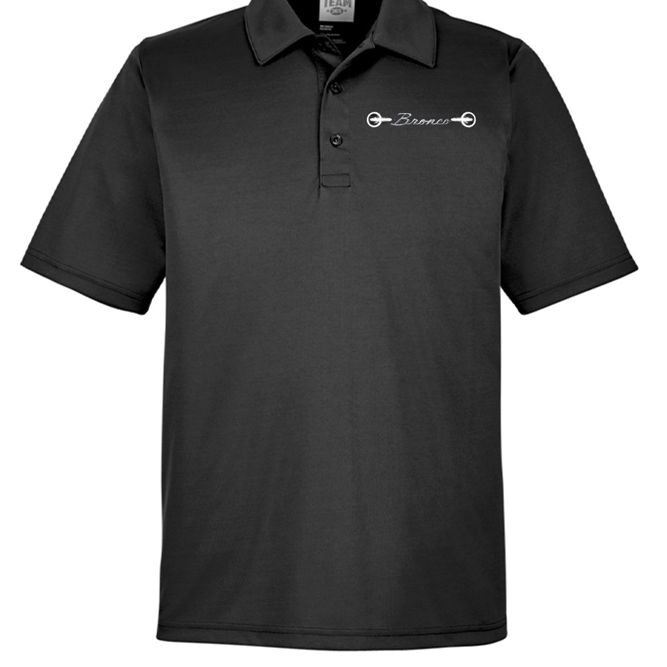 “60 Years Wild & Free” Moisture wicking polo BLACK wicking polo