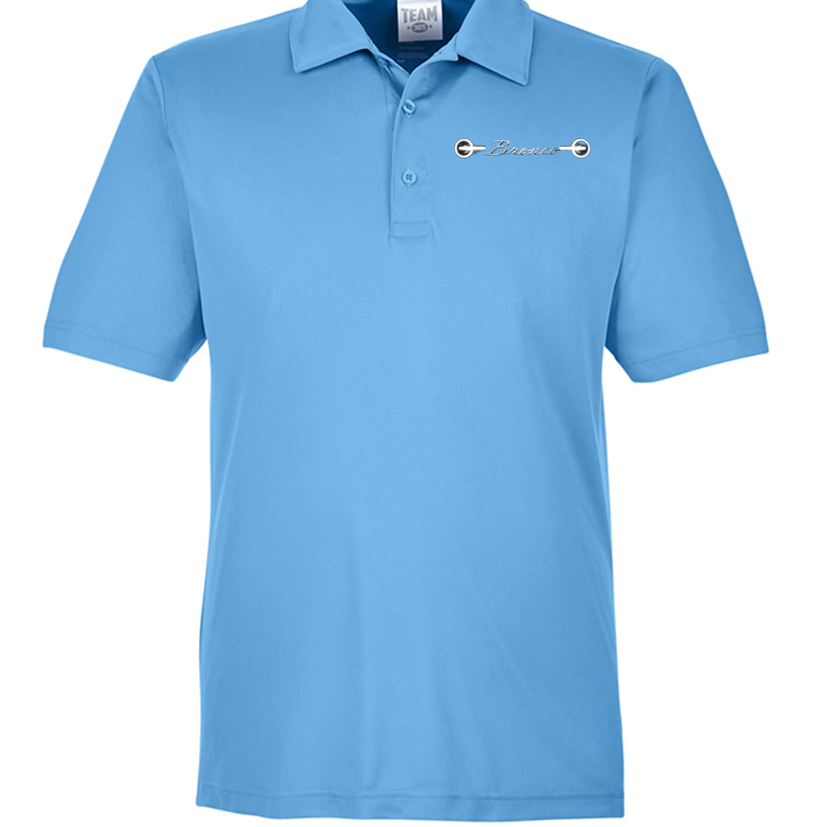 “60 Years Wild & Free” Moisture wicking polo SPORT LIGHT BLUE wicking polo
