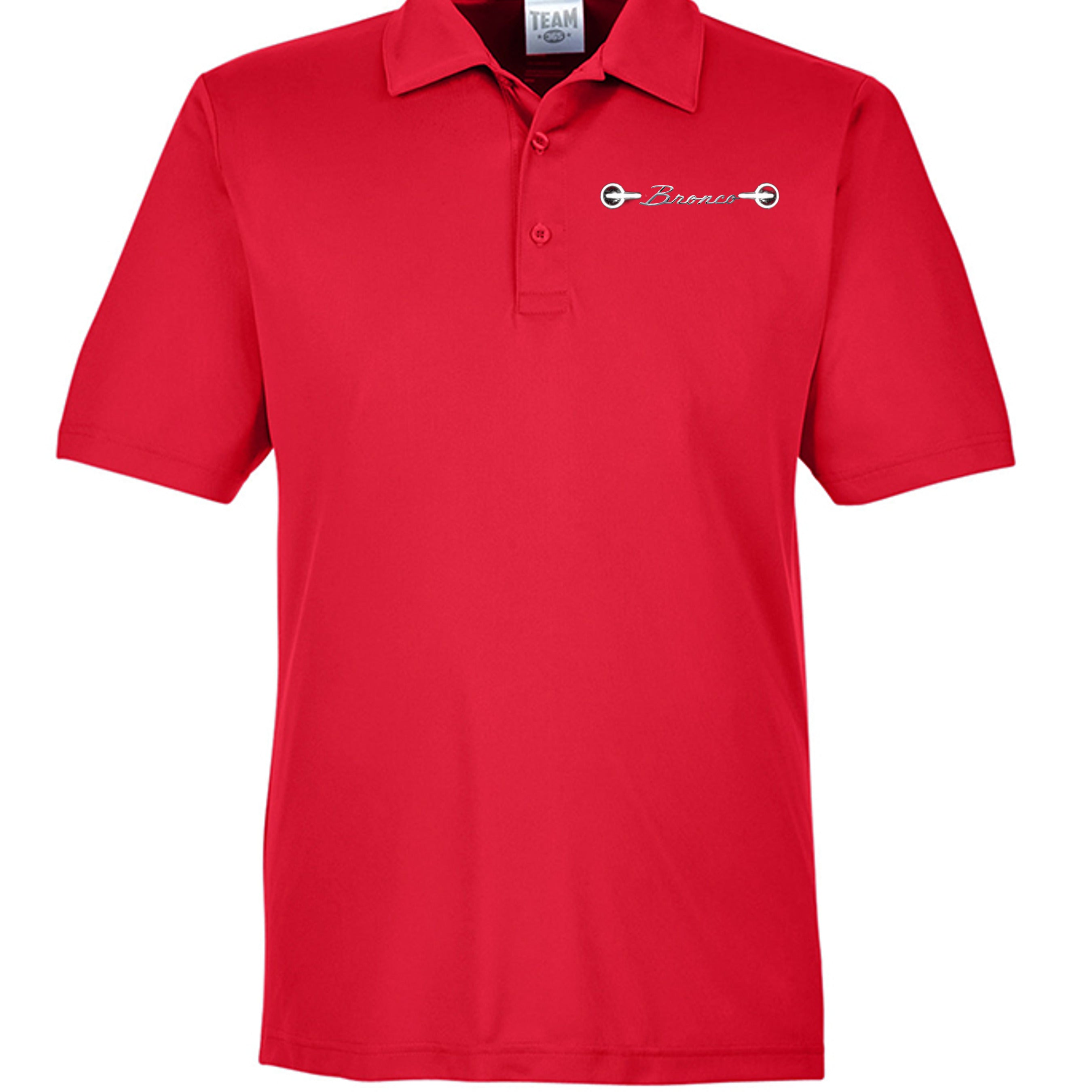 “60 Years Wild & Free” Moisture wicking polo SPORT RED wicking polo