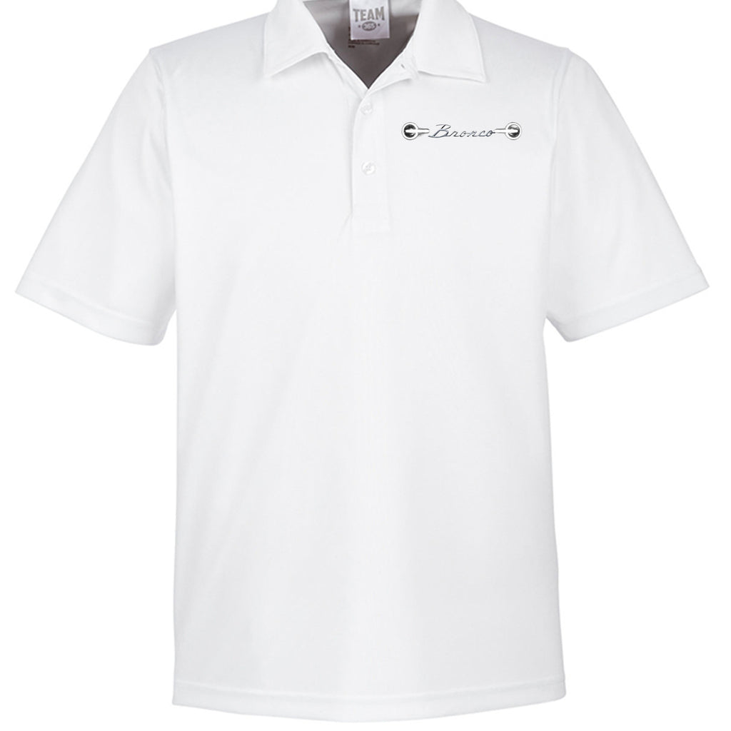 “60 Years Wild & Free” Moisture wicking polo WHITE wicking polo