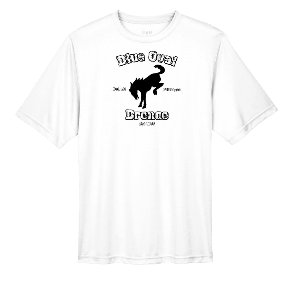 “Blue Oval Legacy” Bronco Performance Tee – Est. 1966 Detroit Edition wicking tee