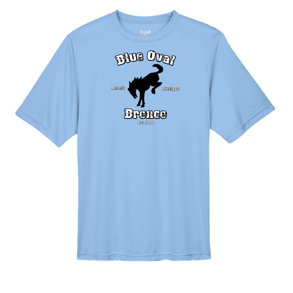“Blue Oval Legacy” Bronco Performance Tee – Est. 1966 Detroit Edition wicking tee