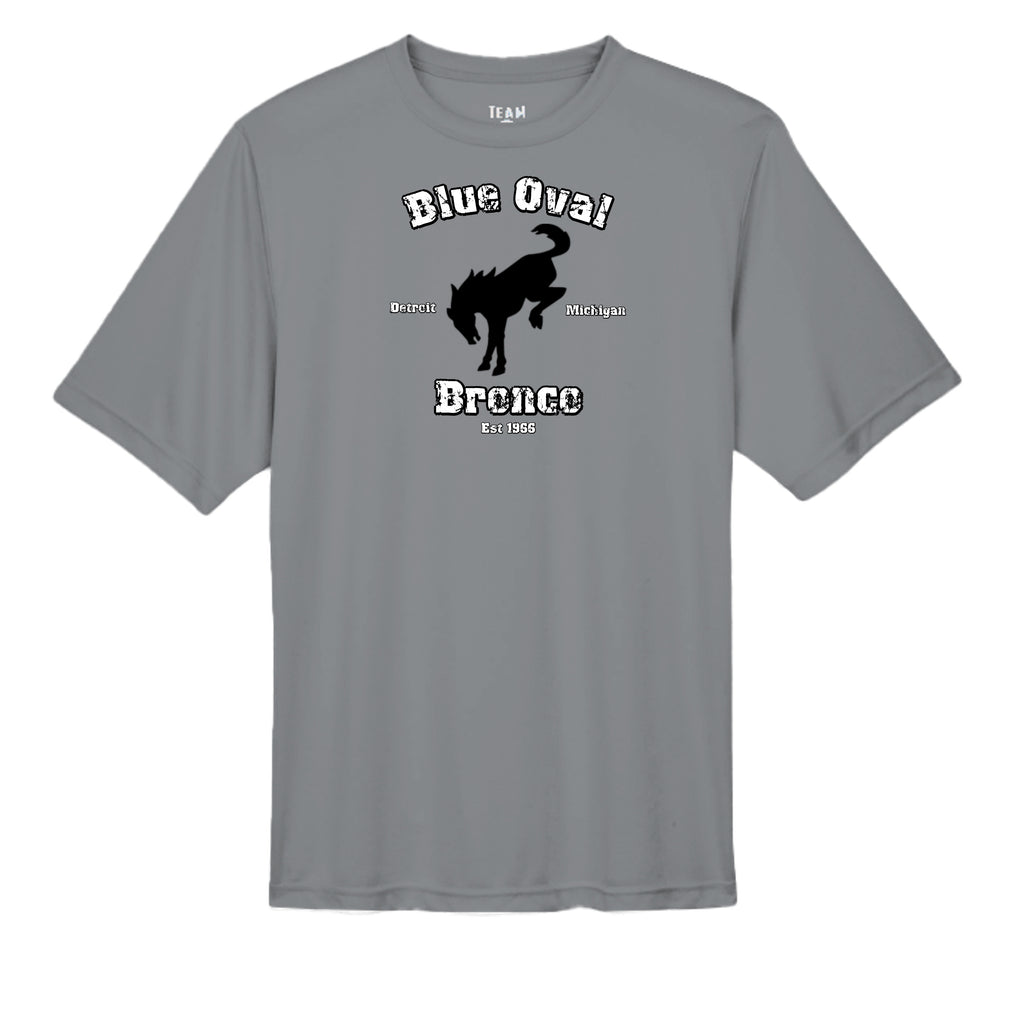 “Blue Oval Legacy” Bronco Performance Tee – Est. 1966 Detroit Edition wicking tee