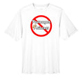 “Not a Passenger Princess” Performance Moisture Wicking Tee WHITE wicking tee