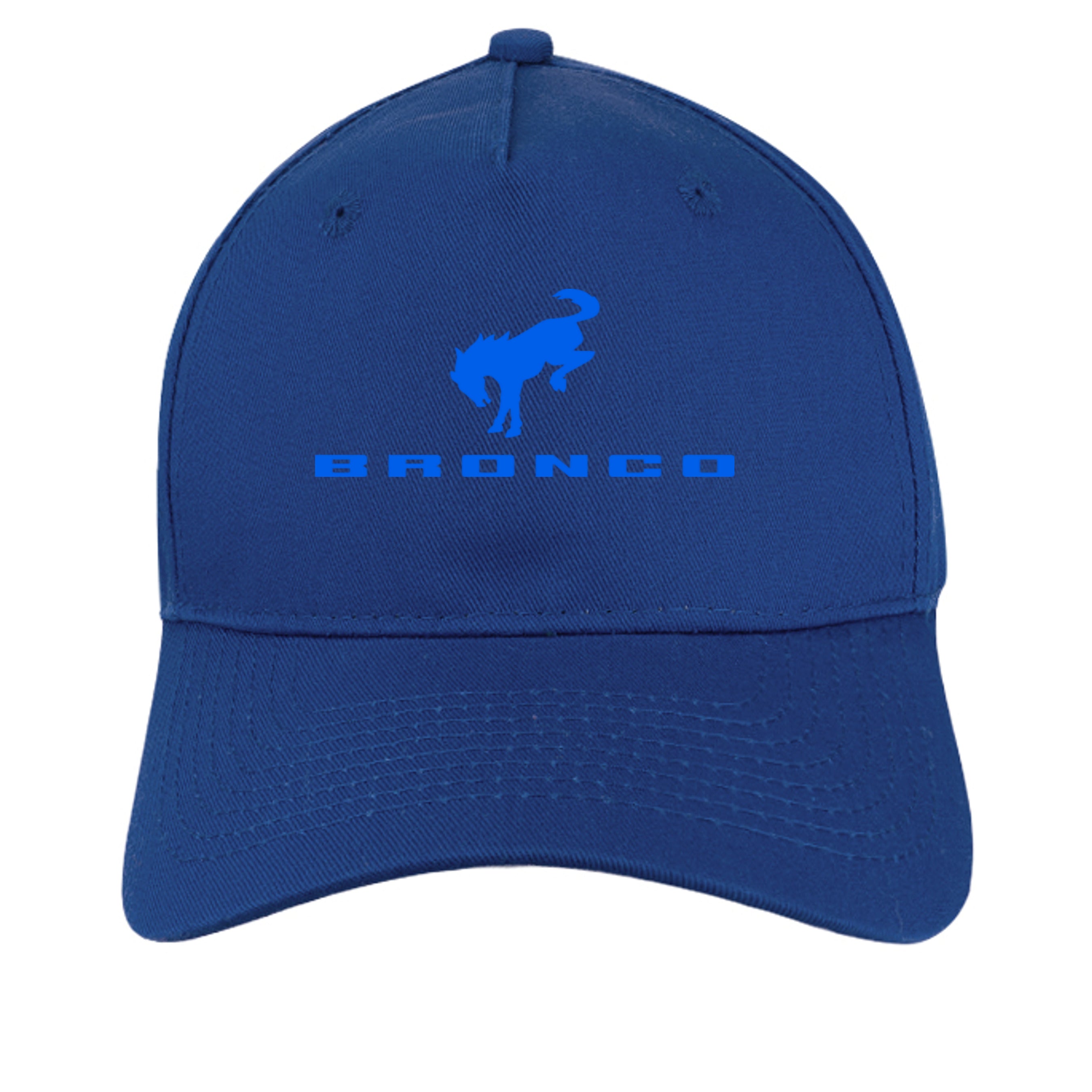 Distressed Bronco Cap – Retro Bucking Bronco Baseball Hat for Ford Bronco Fans Royal ONE SIZE Hats