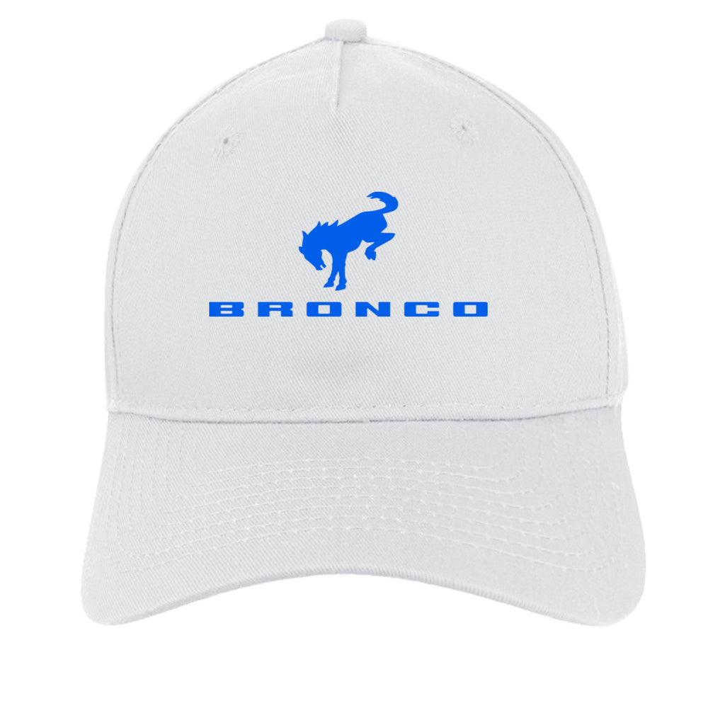 Distressed Bronco Cap – Retro Bucking Bronco Baseball Hat for Ford Bronco Fans White ONE SIZE Hats