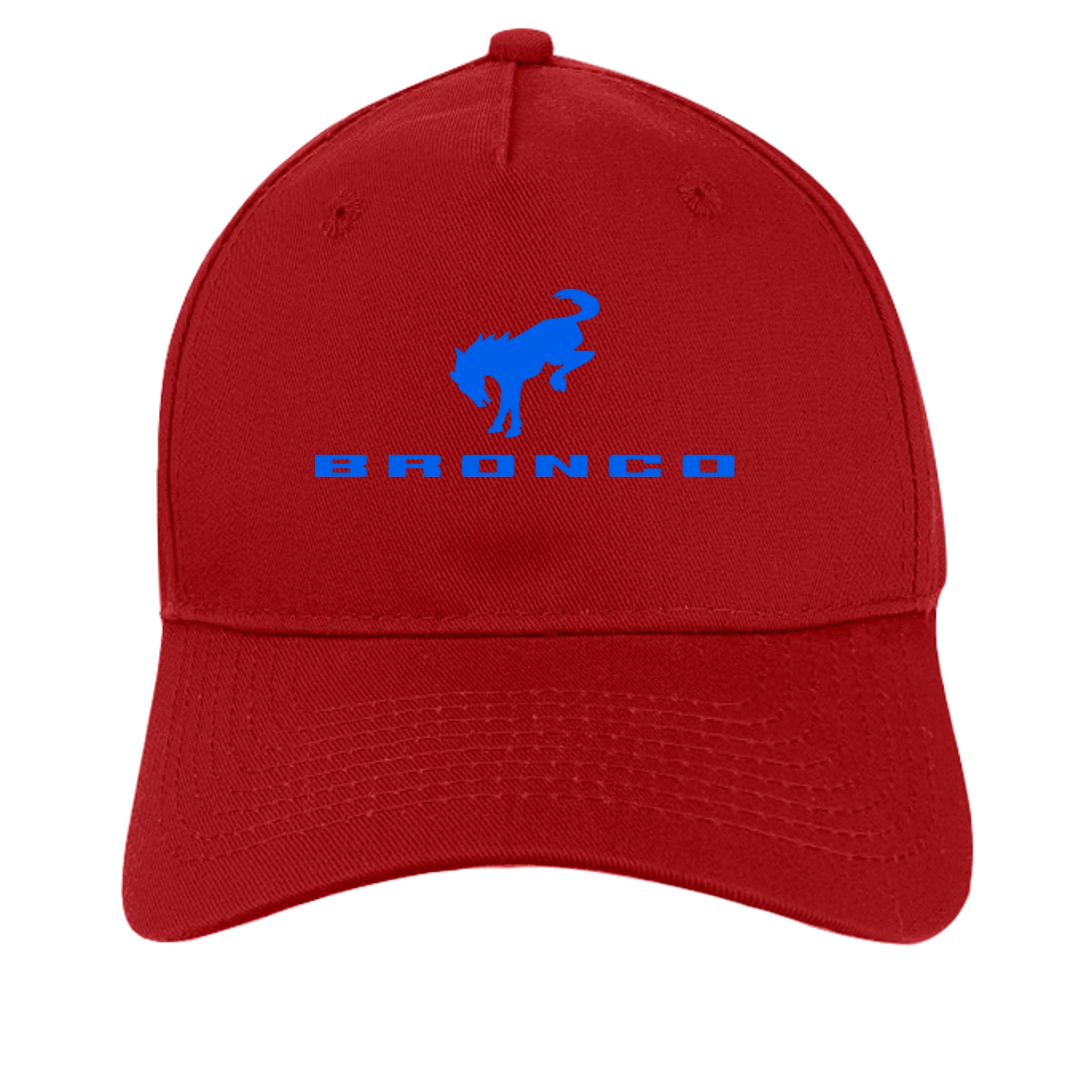 Distressed Bronco Cap – Retro Bucking Bronco Baseball Hat for Ford Bronco Fans Red ONE SIZE Hats