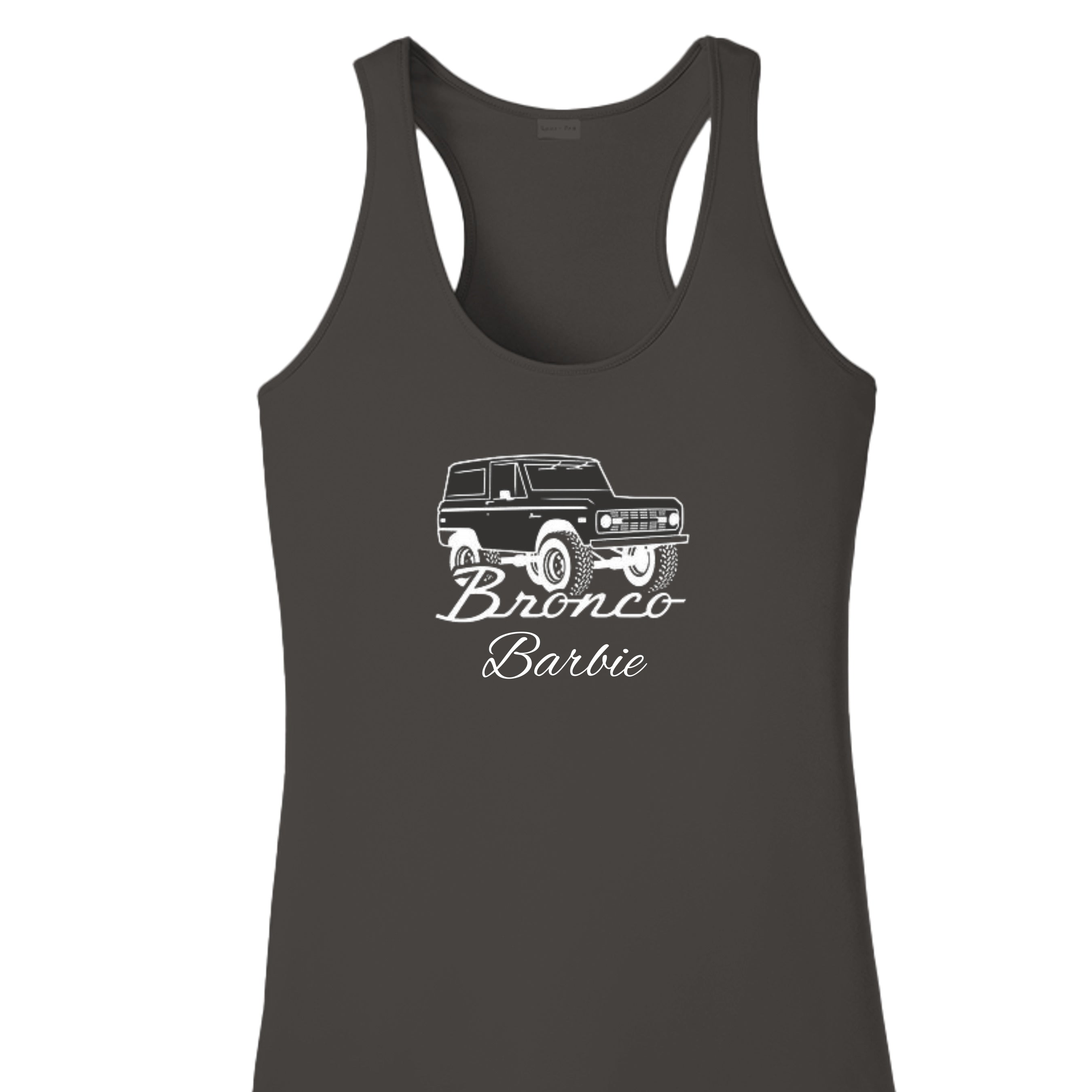 “Bronco Barbie” Tank – Vintage Bronco, Modern Attitude Iron Grey Tank top