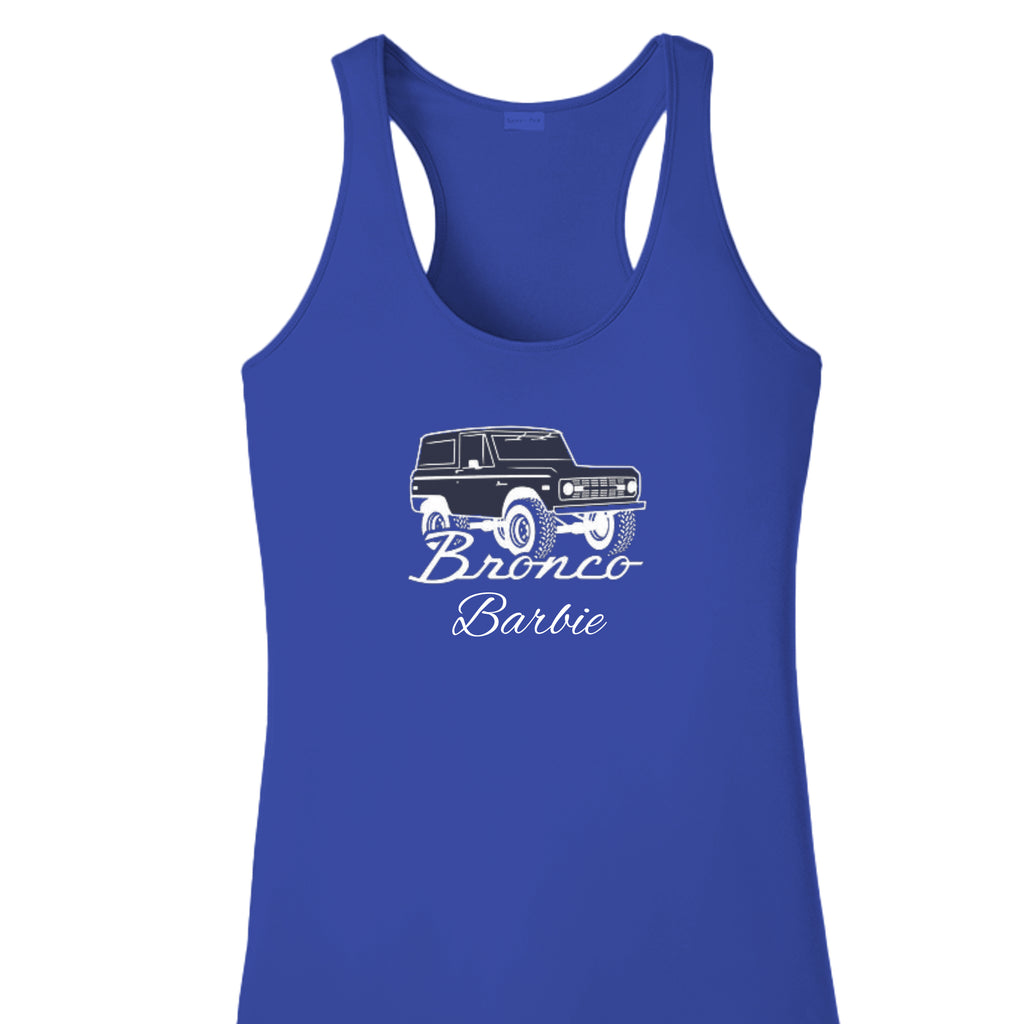 “Bronco Barbie” Tank – Vintage Bronco, Modern Attitude True Royal Tank top