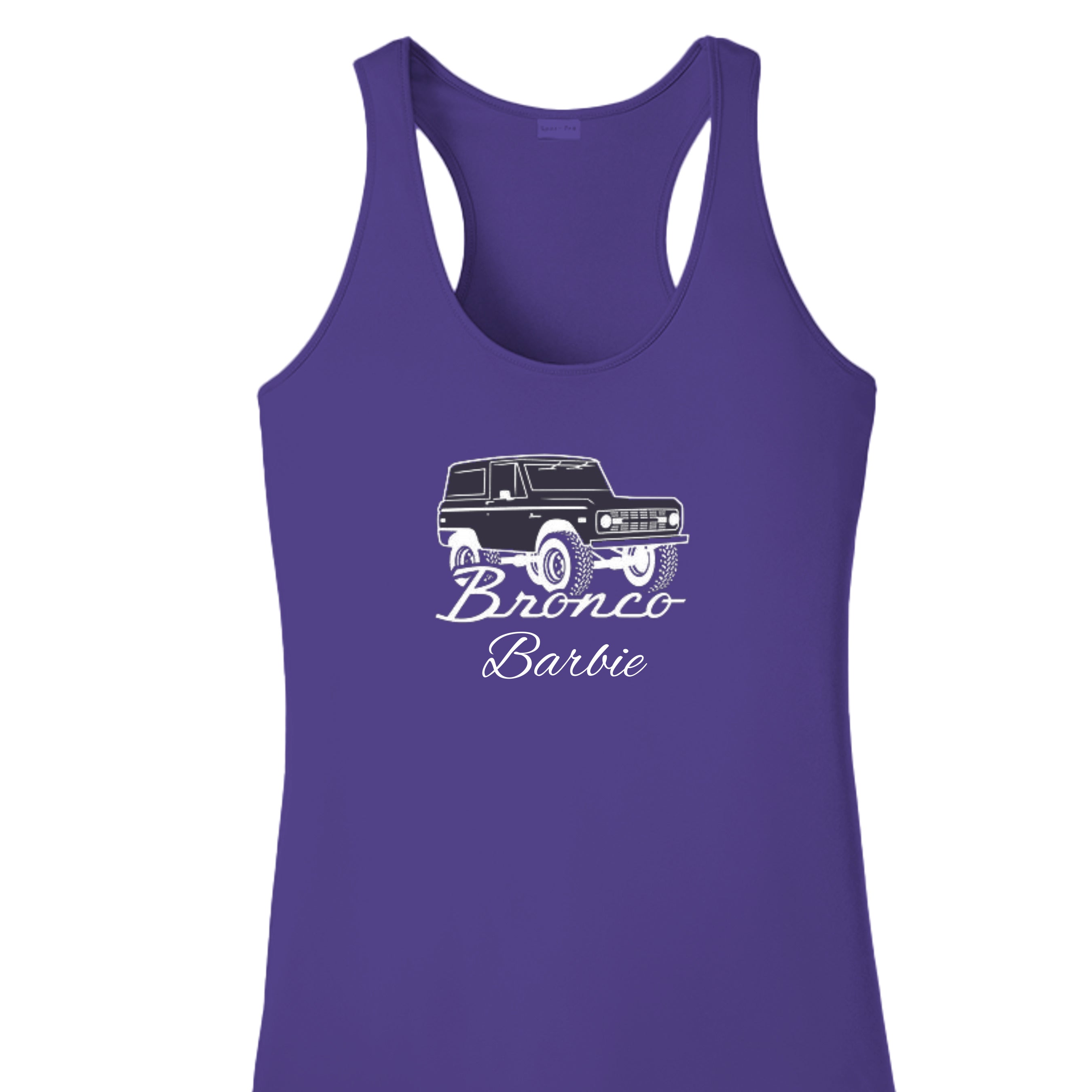 “Bronco Barbie” Tank – Vintage Bronco, Modern Attitude Purple Tank top