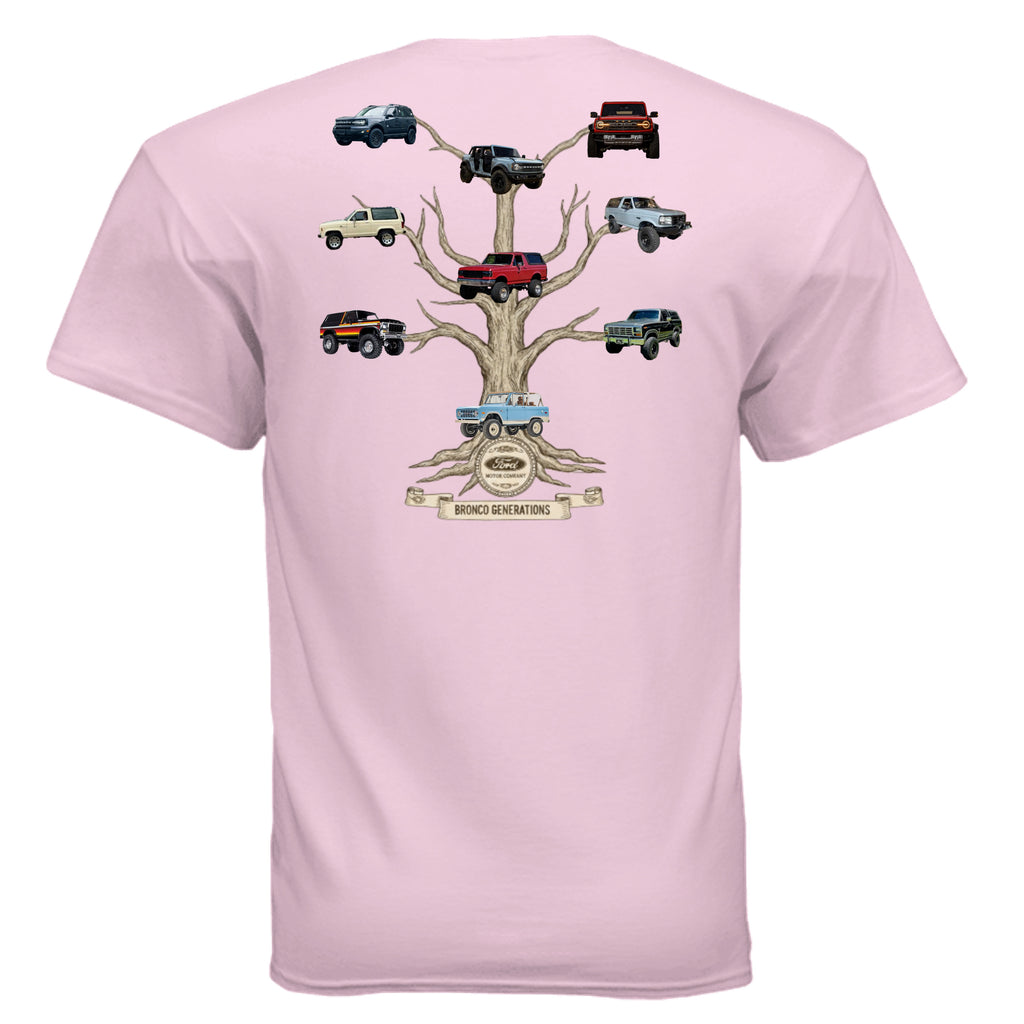 Bronco Family Tree Tee — Six Generations of Grit, Gas & Glory (V1) T-Shirt