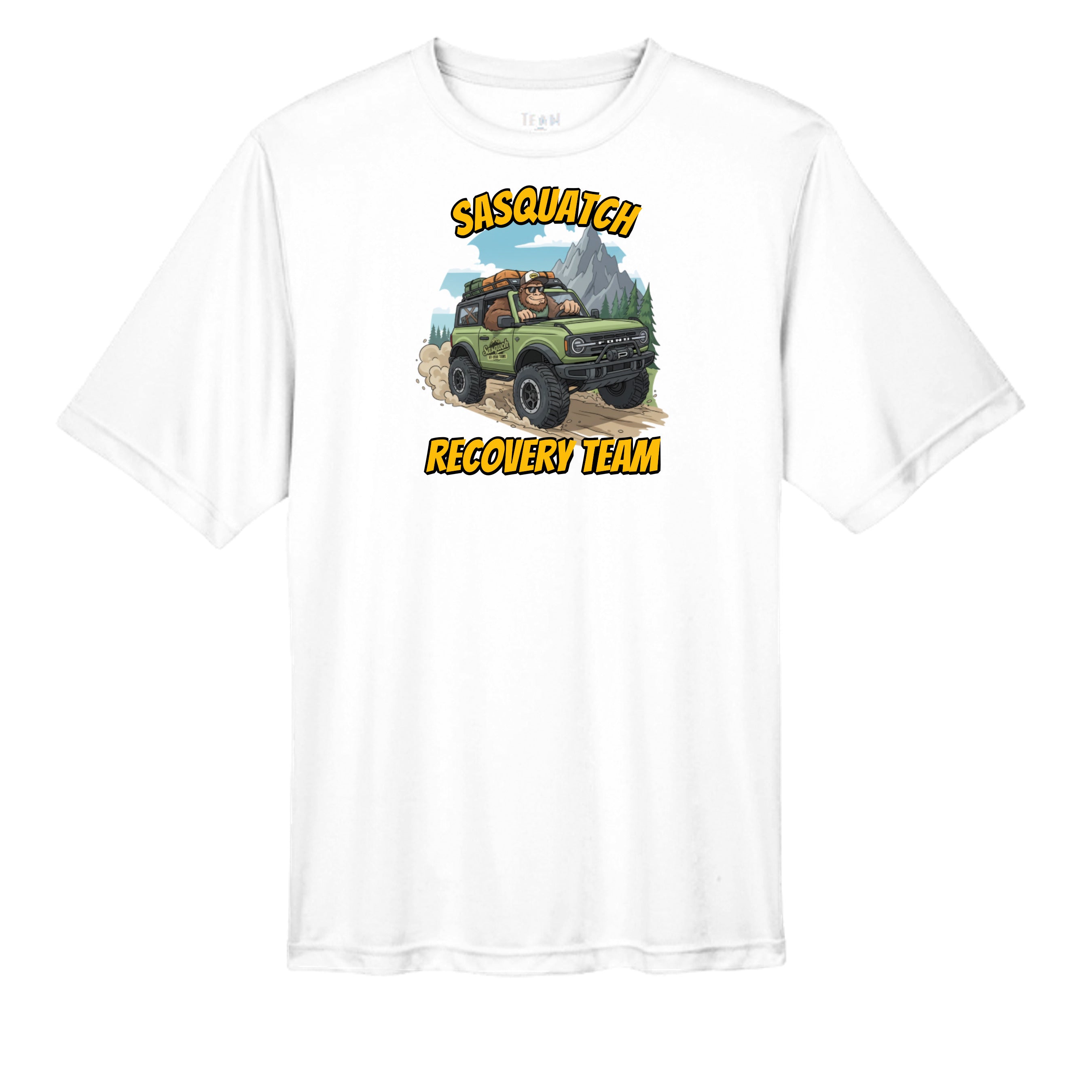 Bronco Life “Sasquatch Recon” Tee – Adventure Ops Off-Road Division wicking tee