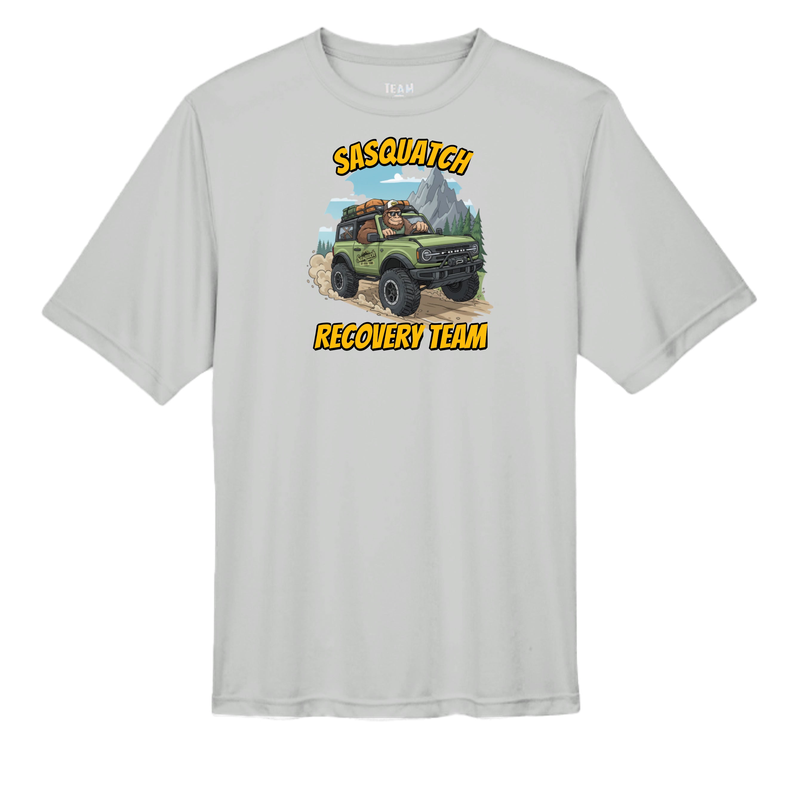 Bronco Life “Sasquatch Recon” Tee – Adventure Ops Off-Road Division wicking tee