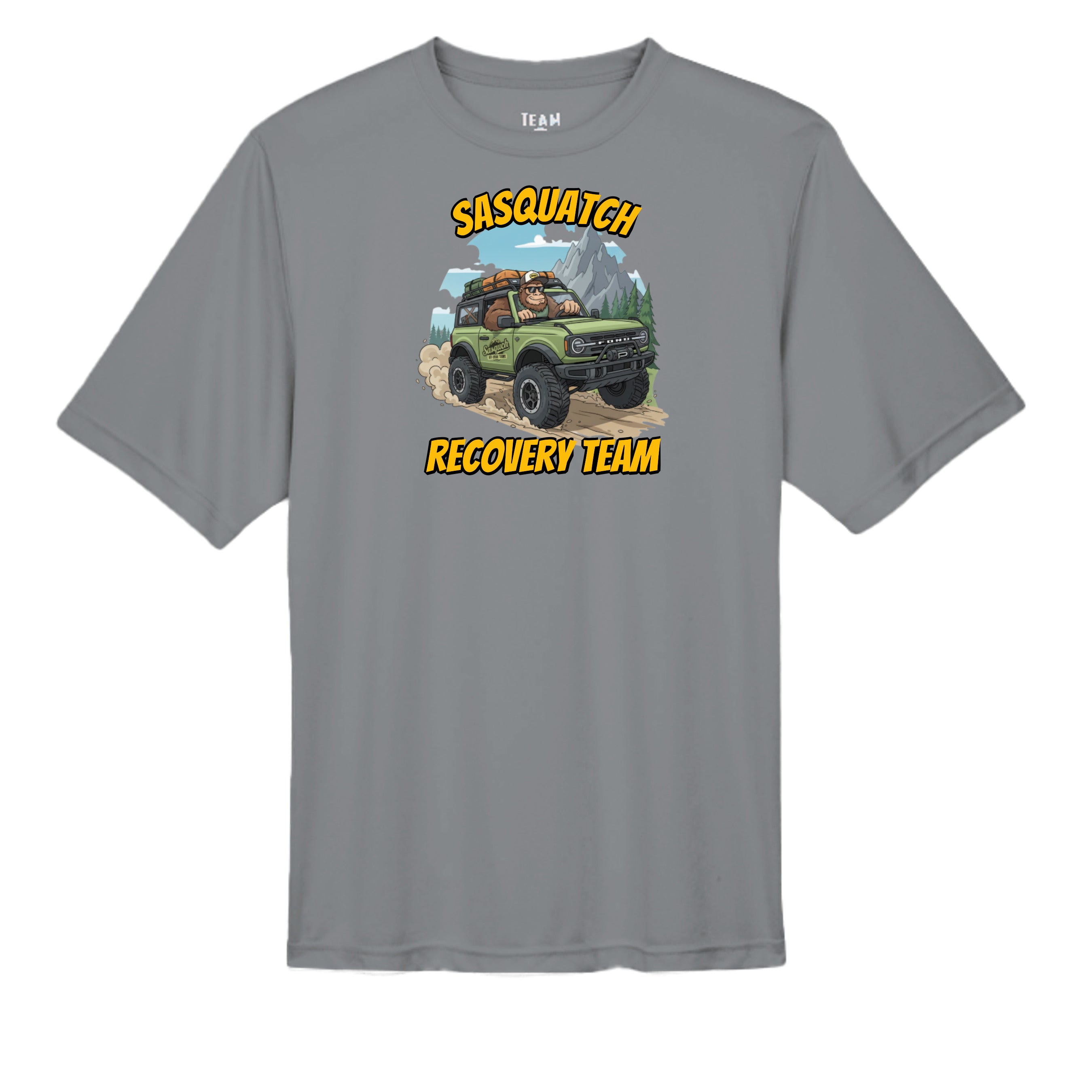 Bronco Life “Sasquatch Recon” Tee – Adventure Ops Off-Road Division wicking tee