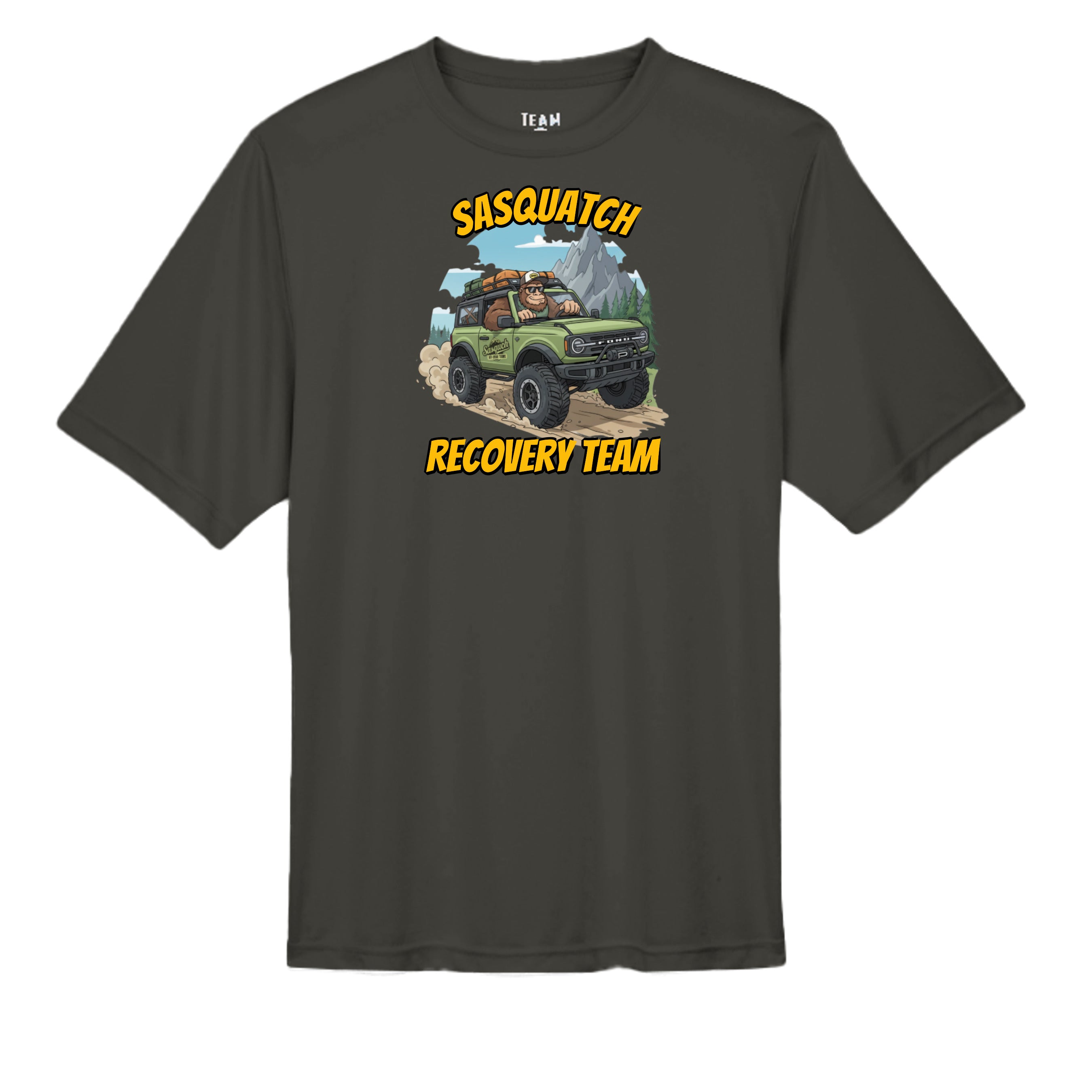 Bronco Life “Sasquatch Recon” Tee – Adventure Ops Off-Road Division wicking tee