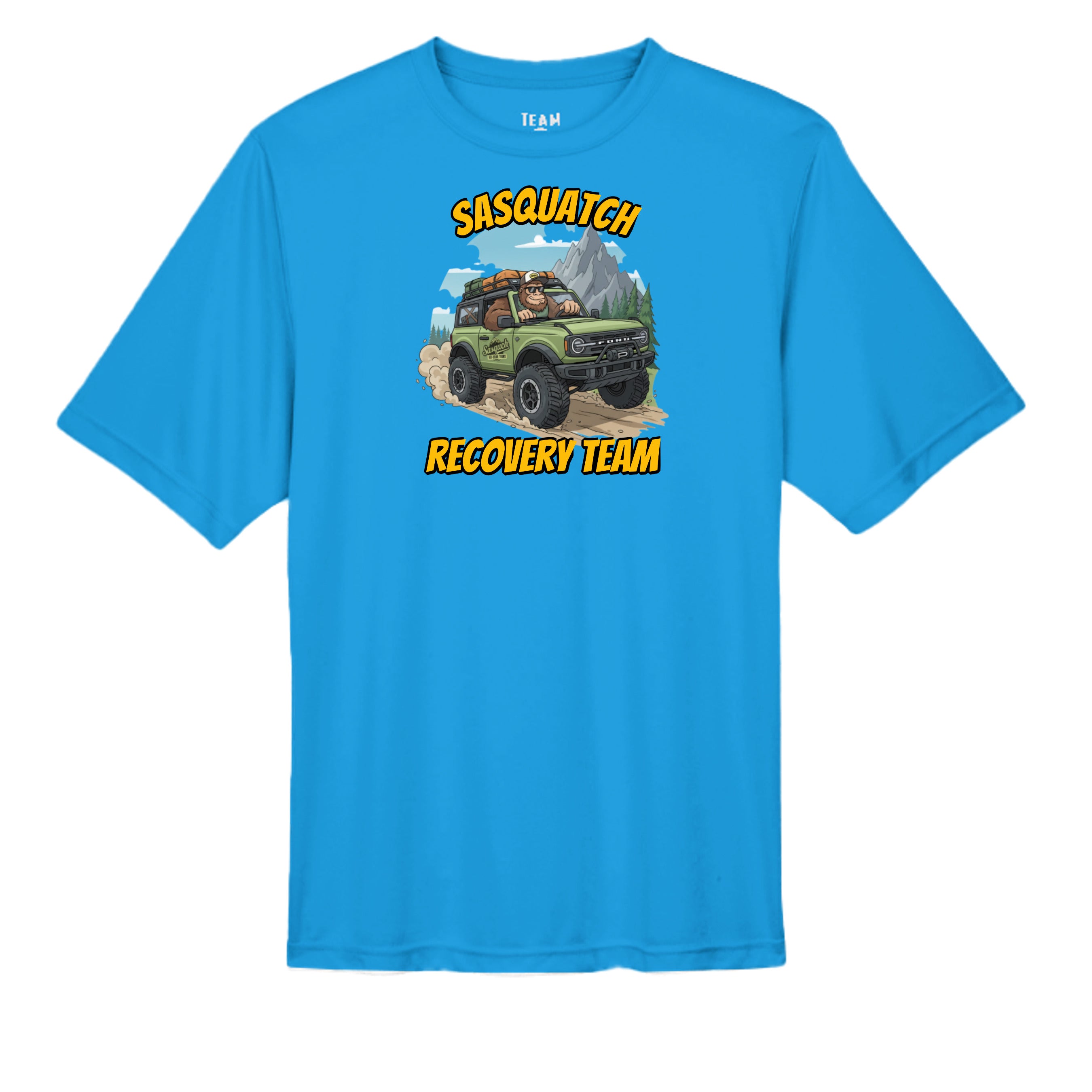 Bronco Life “Sasquatch Recon” Tee – Adventure Ops Off-Road Division wicking tee