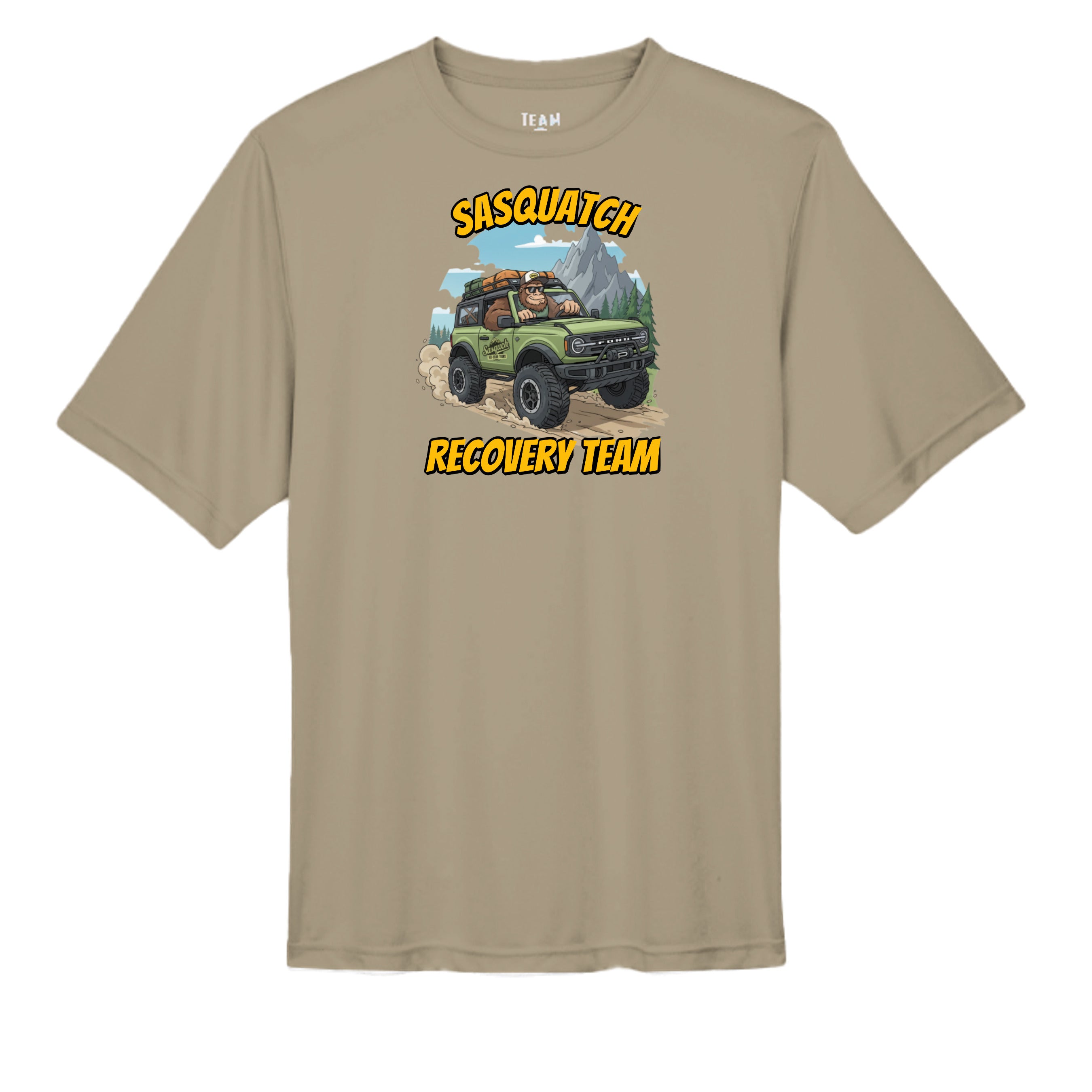 Bronco Life “Sasquatch Recon” Tee – Adventure Ops Off-Road Division wicking tee