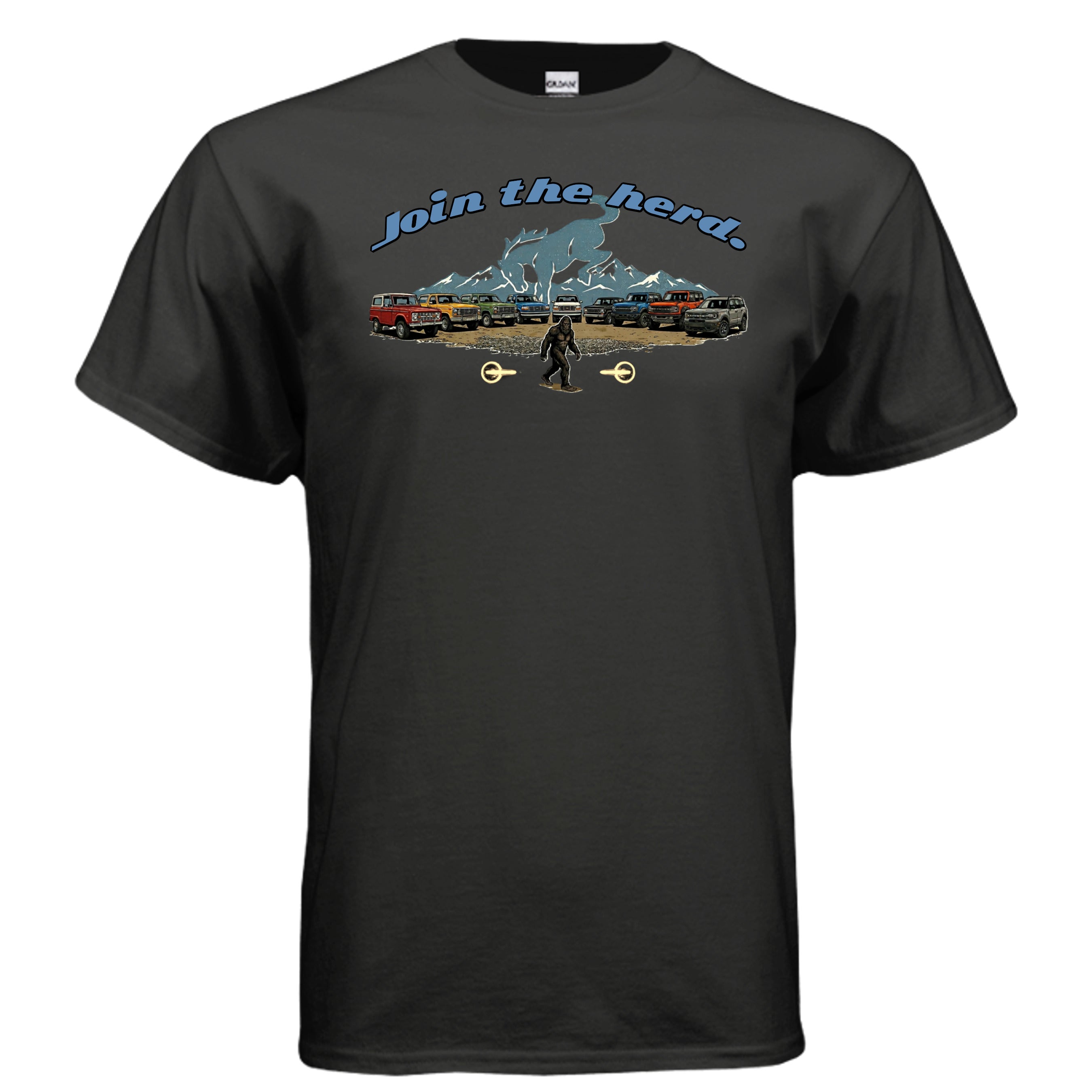 “Join the Herd” Bronco Tee – Legends, Sasquatch & Built Wild Generations T-Shirt