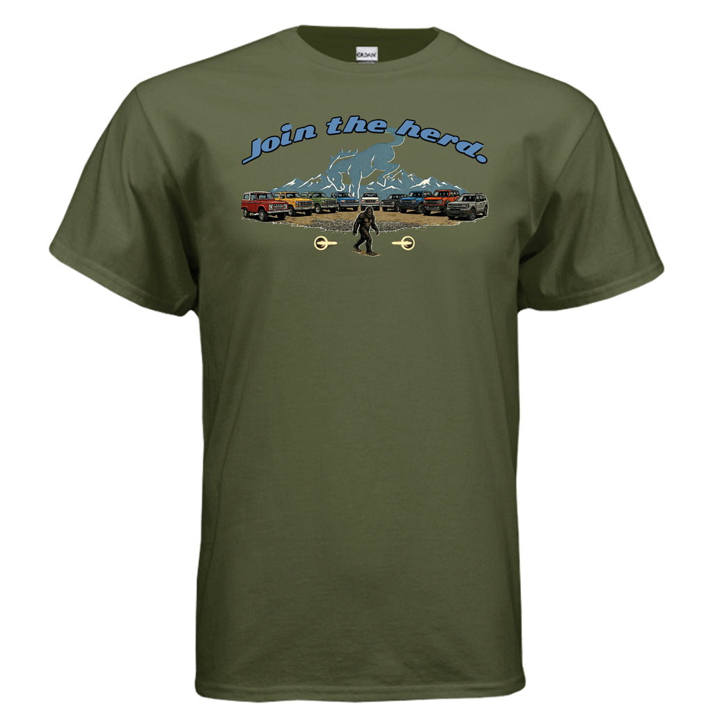 “Join the Herd” Bronco Tee – Legends, Sasquatch & Built Wild Generations T-Shirt
