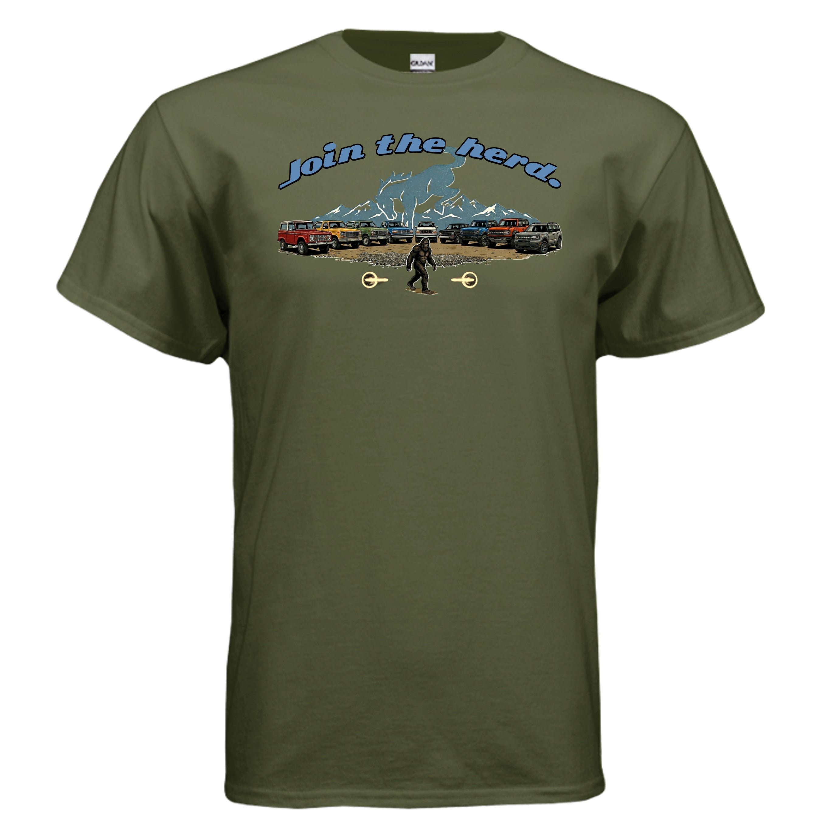 “Join the Herd” Bronco Tee – Legends, Sasquatch & Built Wild Generations T-Shirt