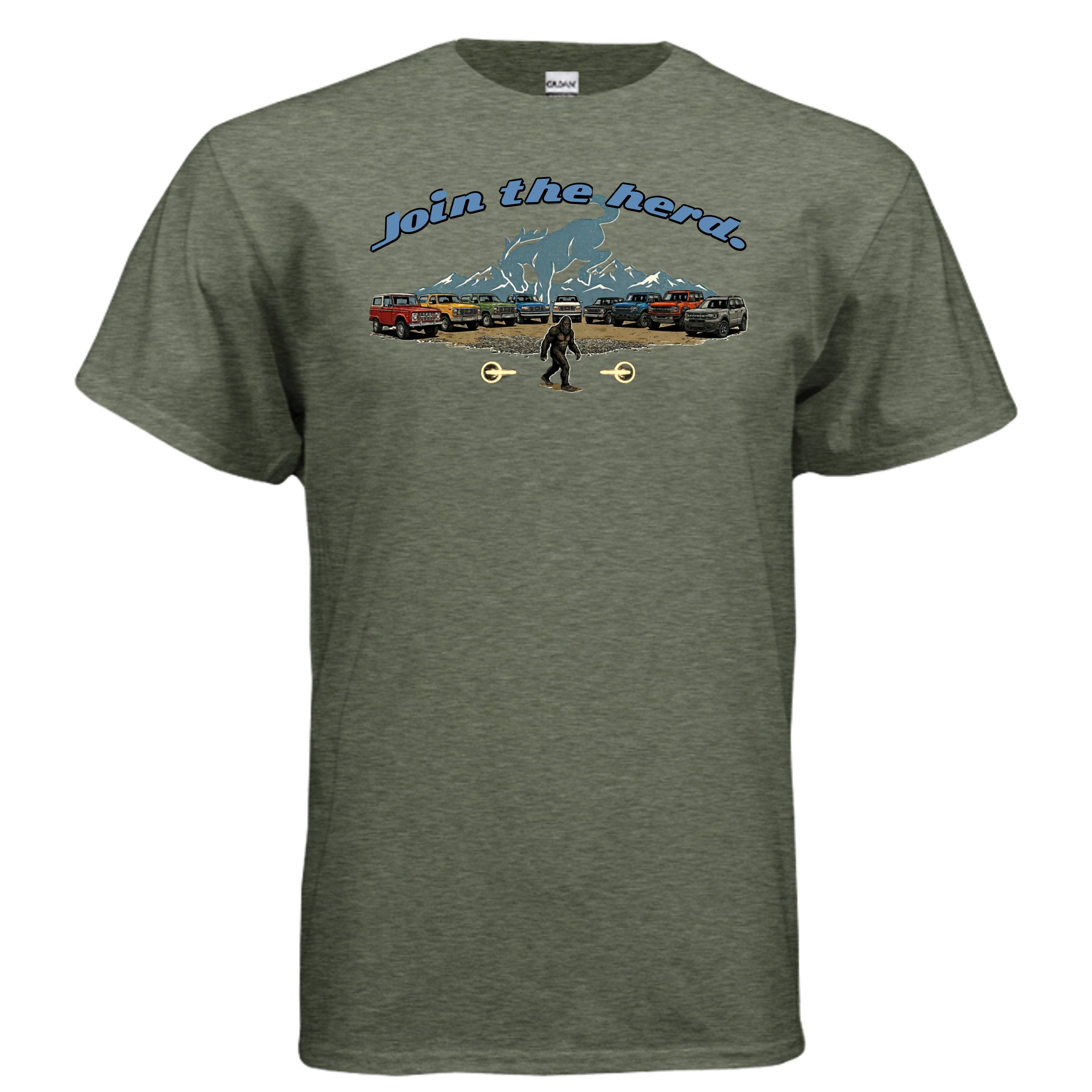 “Join the Herd” Bronco Tee – Legends, Sasquatch & Built Wild Generations T-Shirt
