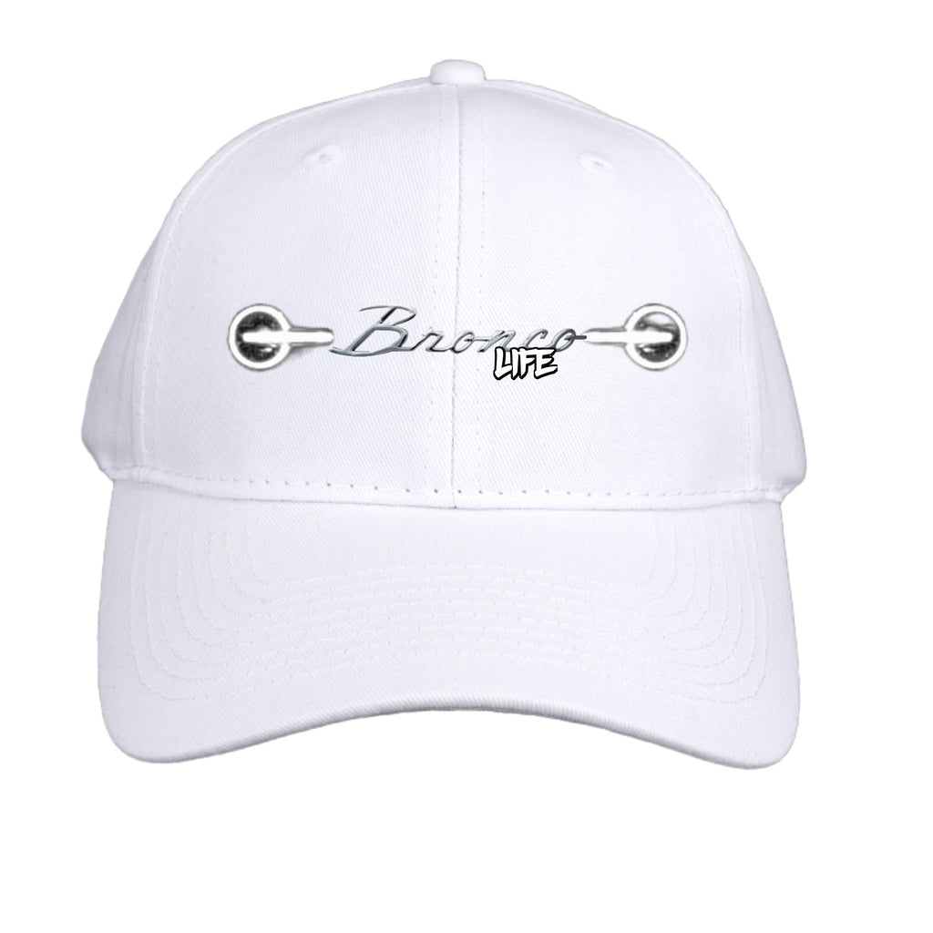 “Bronco Life” Hat – Adventure Mode Always On White ONE SIZE Hats