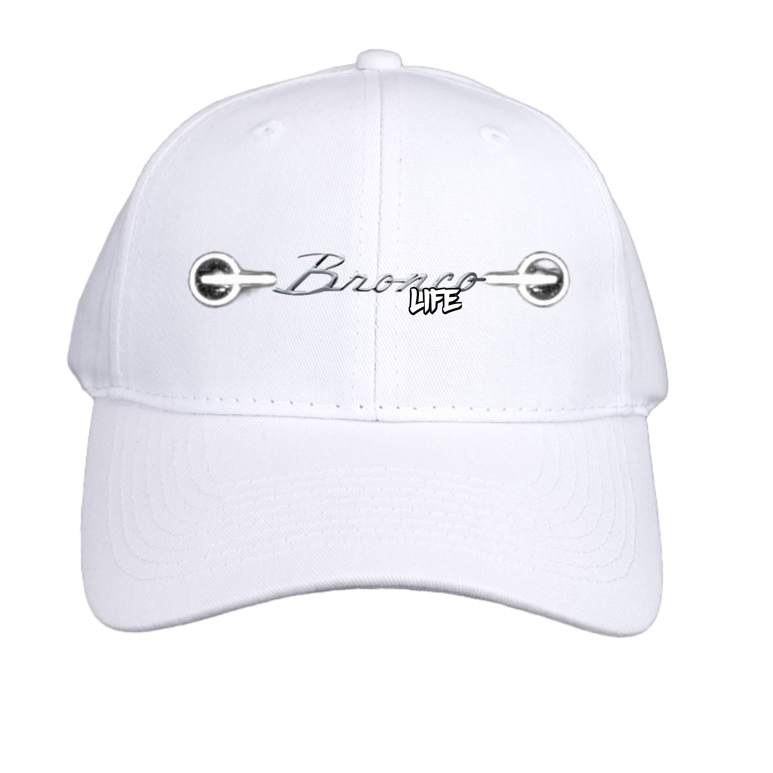 “Bronco Life” Hat – Adventure Mode Always On White ONE SIZE Hats