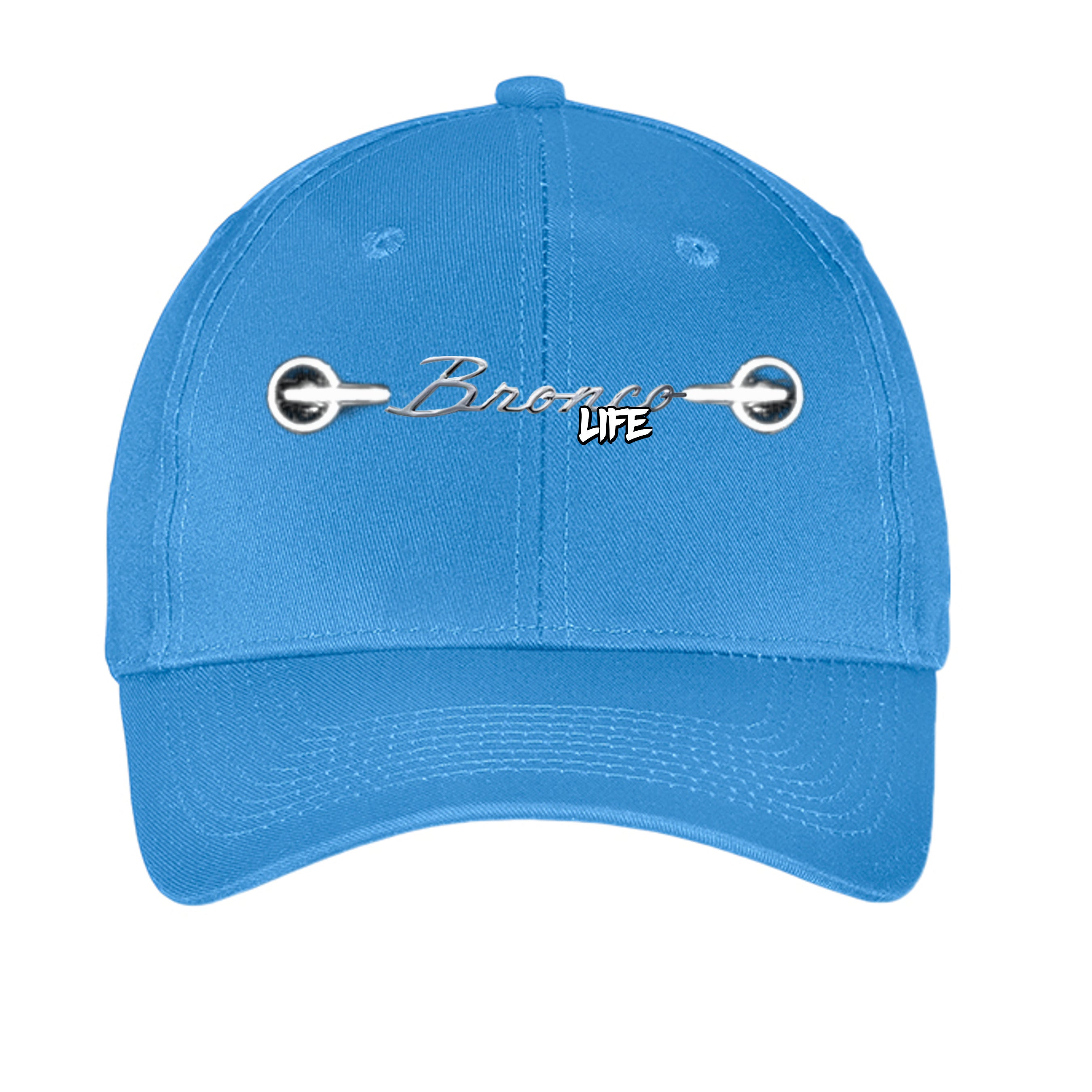 “Bronco Life” Hat – Adventure Mode Always On Carolina Blue ONE SIZE Hats