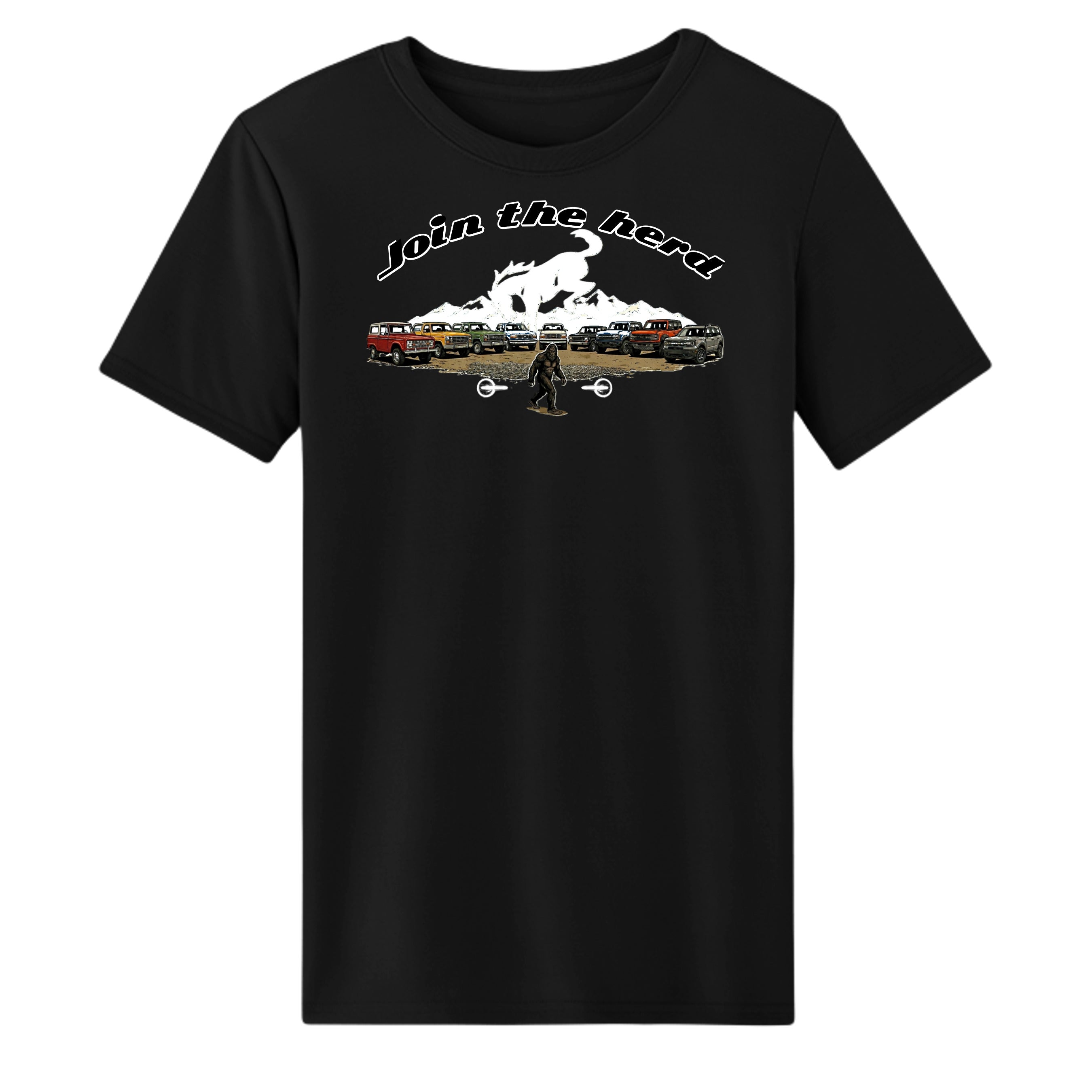 “Join the Herd” Bronco Moisture Wicking Tee Black wicking tee