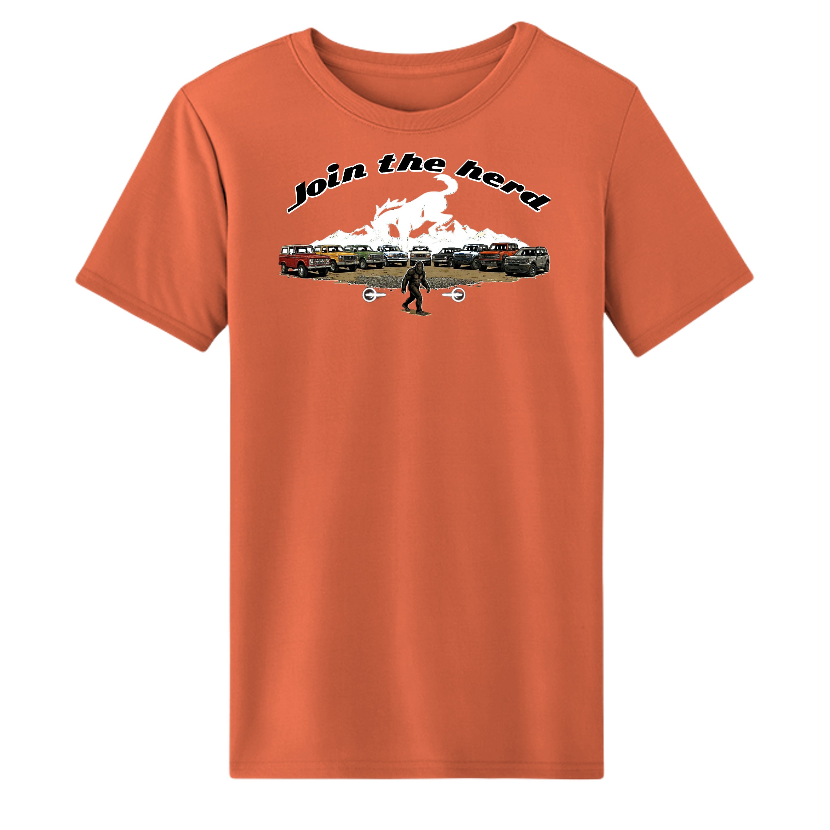 “Join the Herd” Bronco Moisture Wicking Tee Campus Orange wicking tee