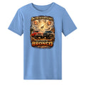 On the Seventh Day God Created the Bronco Wicking Tee Columbia Blue wicking tee