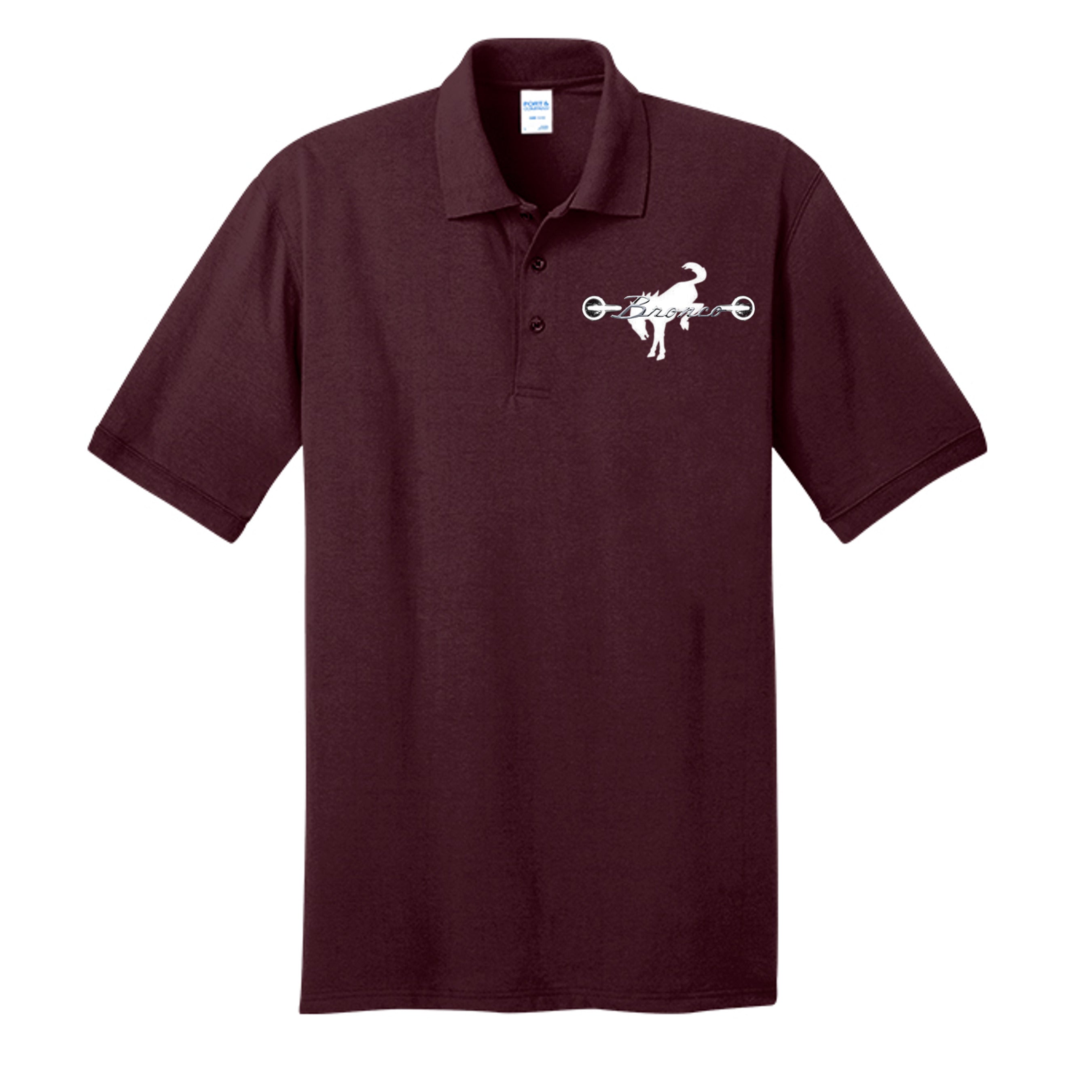 "60 Years of Capability" Ford Bronco Anniversary Polo – Official Heritage Edition Athletic Maroon Polo