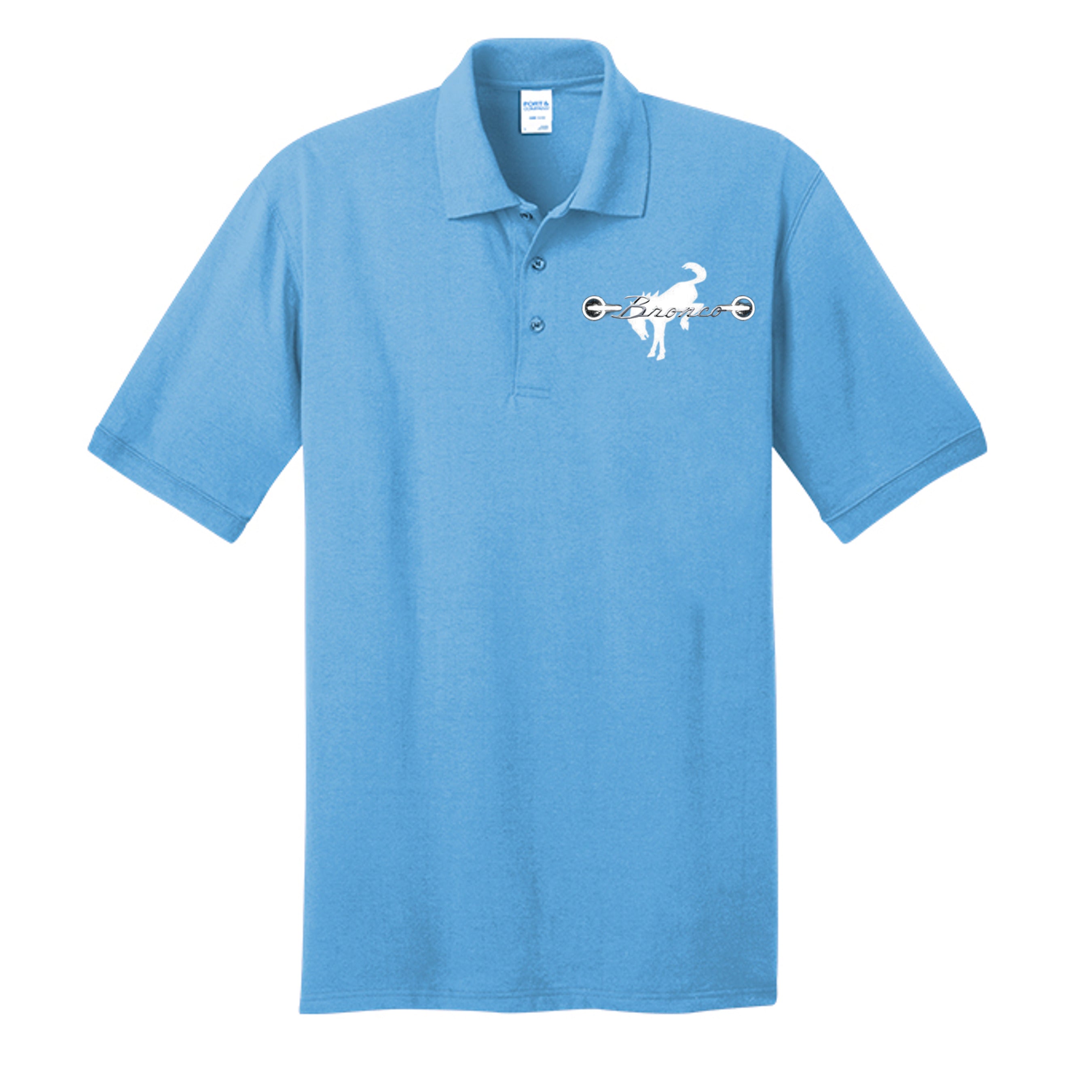 "60 Years of Capability" Ford Bronco Anniversary Polo – Official Heritage Edition Aquatic Blue Polo