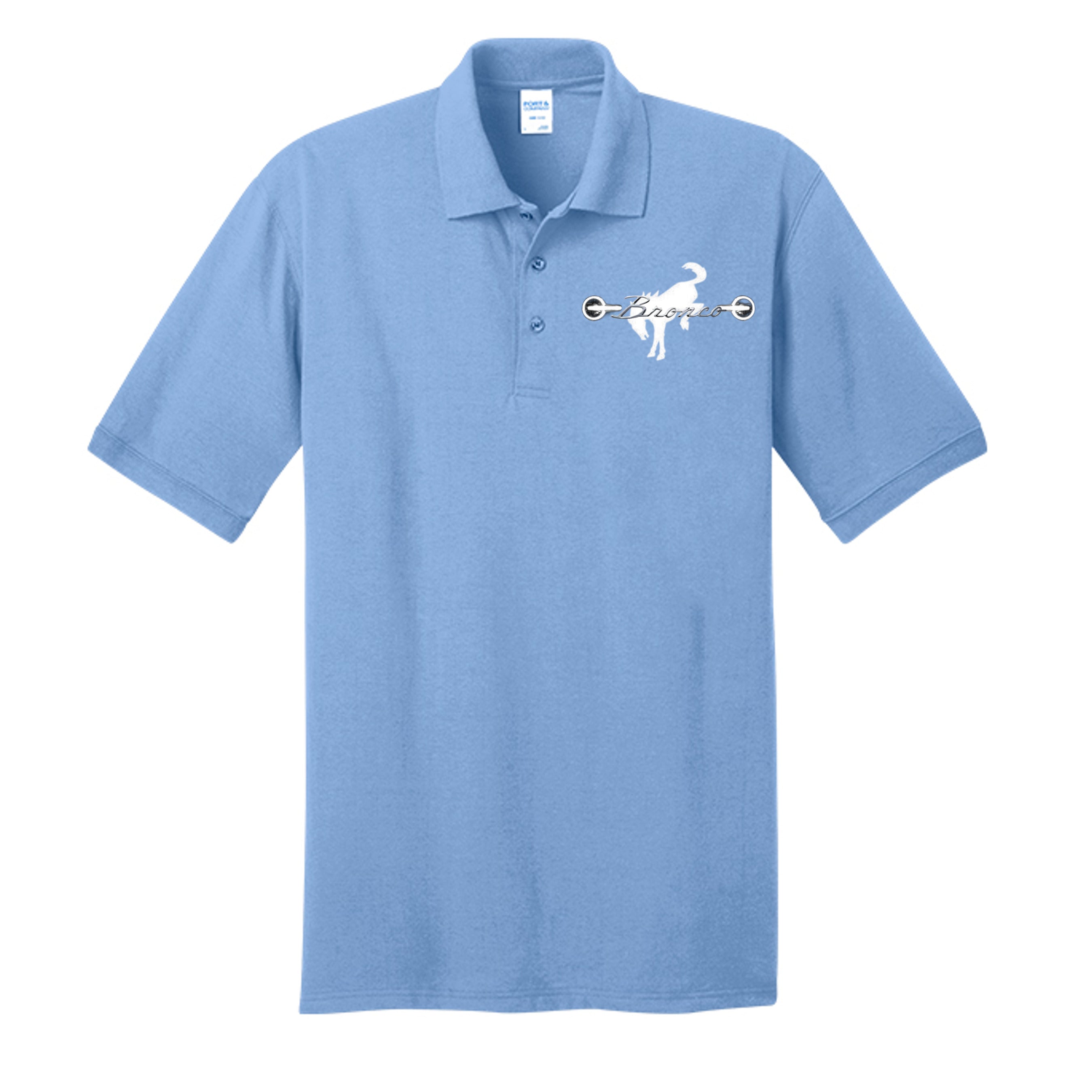 "60 Years of Capability" Ford Bronco Anniversary Polo – Official Heritage Edition Light Blue Polo