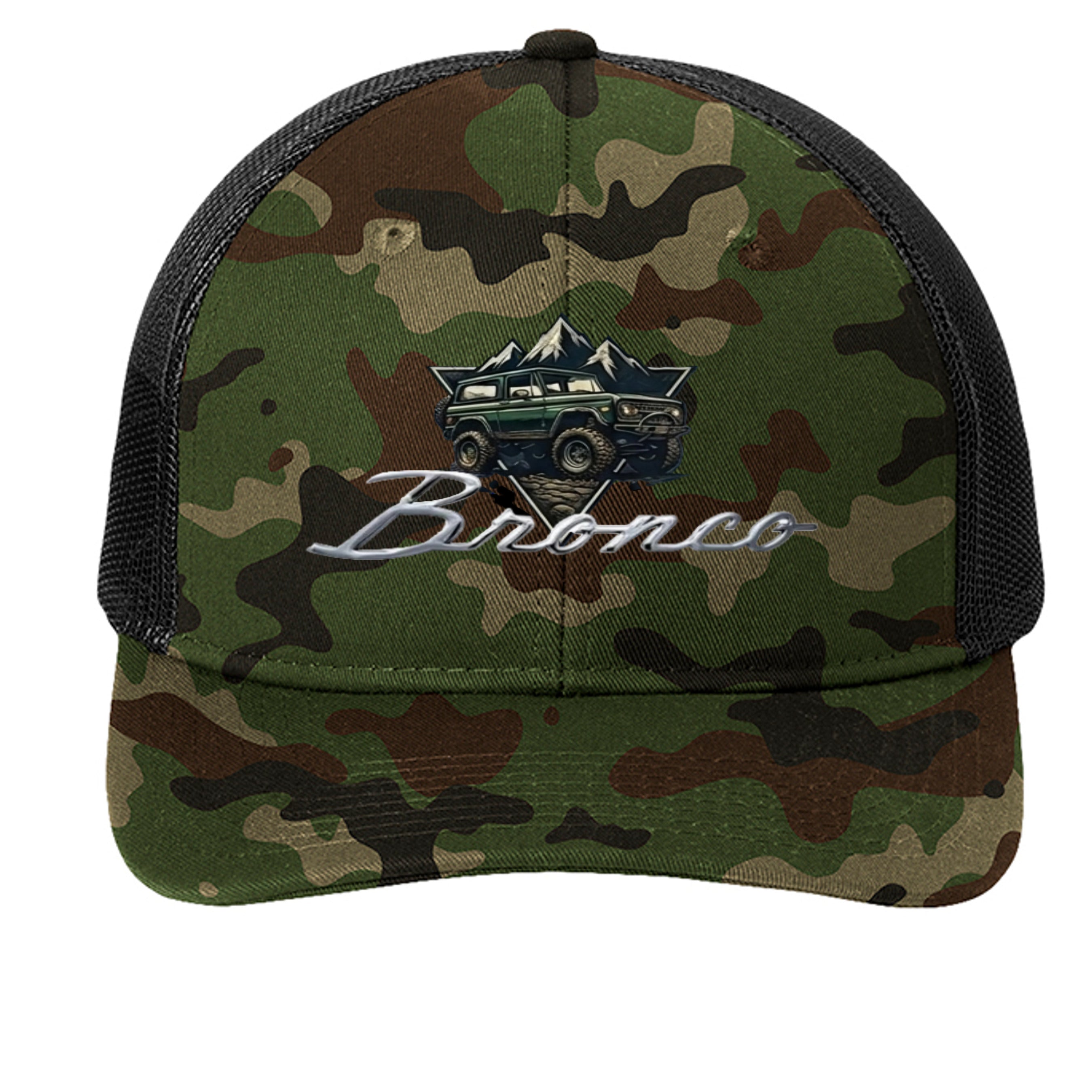 Woodland Camo/ Black - C402 - FRONT