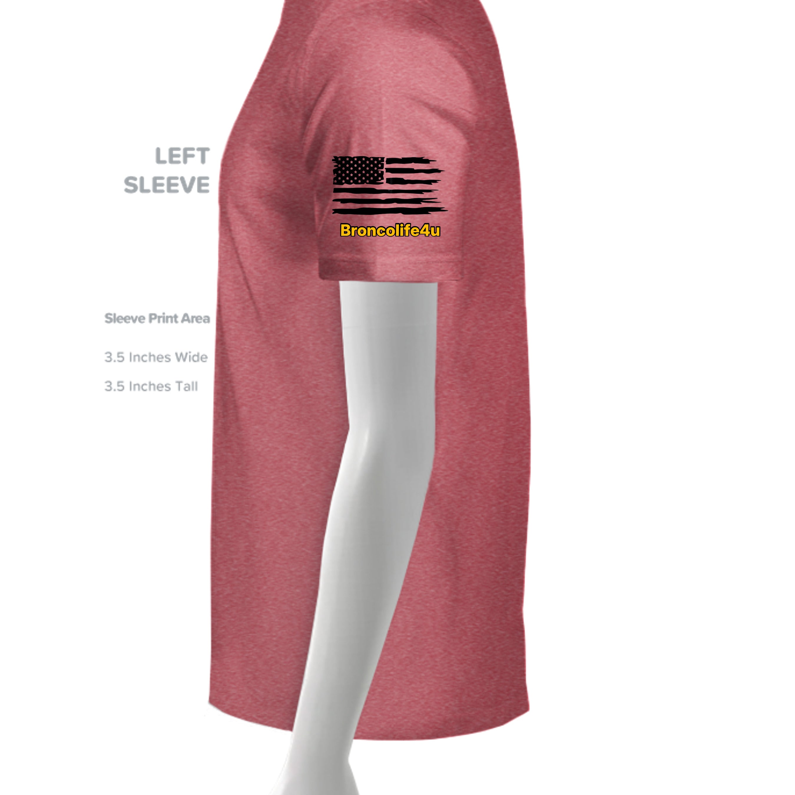 HEATHER RED - G500 - SLEEVE_LEFT