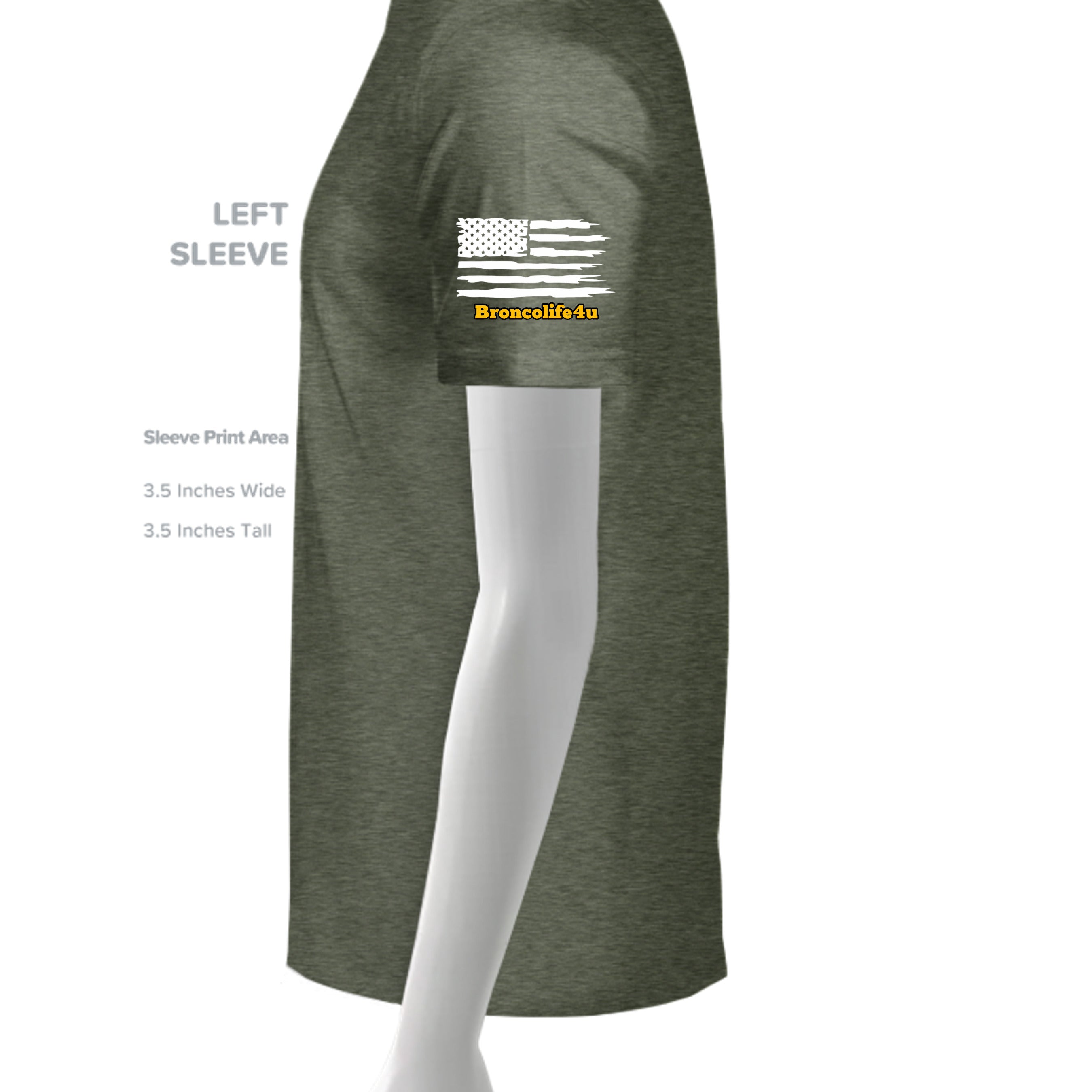 HEATHER MILITARY GREEN - G500 - SLEEVE_LEFT