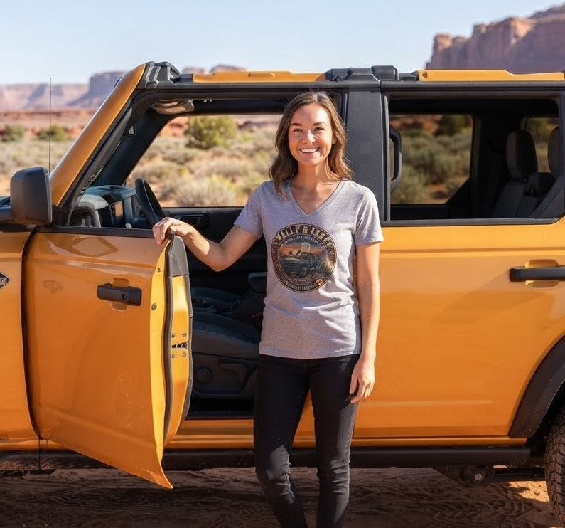 Wild & Free Bronco Tee – Female Explorer 6G Off-Road Adventure Shirt