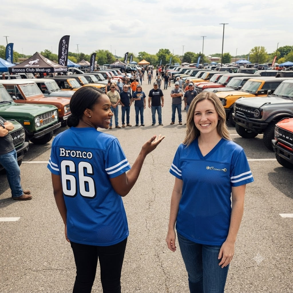 Ford Bronco Bronco 66 Heritage Jersey | Vintage 1966 Off-Road Shirt | Classic Bronco Fan Gear